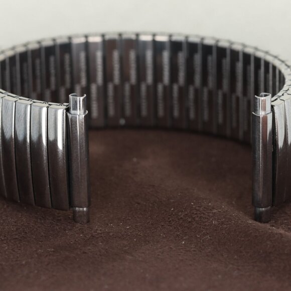 Hadley-Roma 20mm-24mm Titanium Finish Men's Watch Bracelet/Band, MB8019TI - Picture 2 of 4